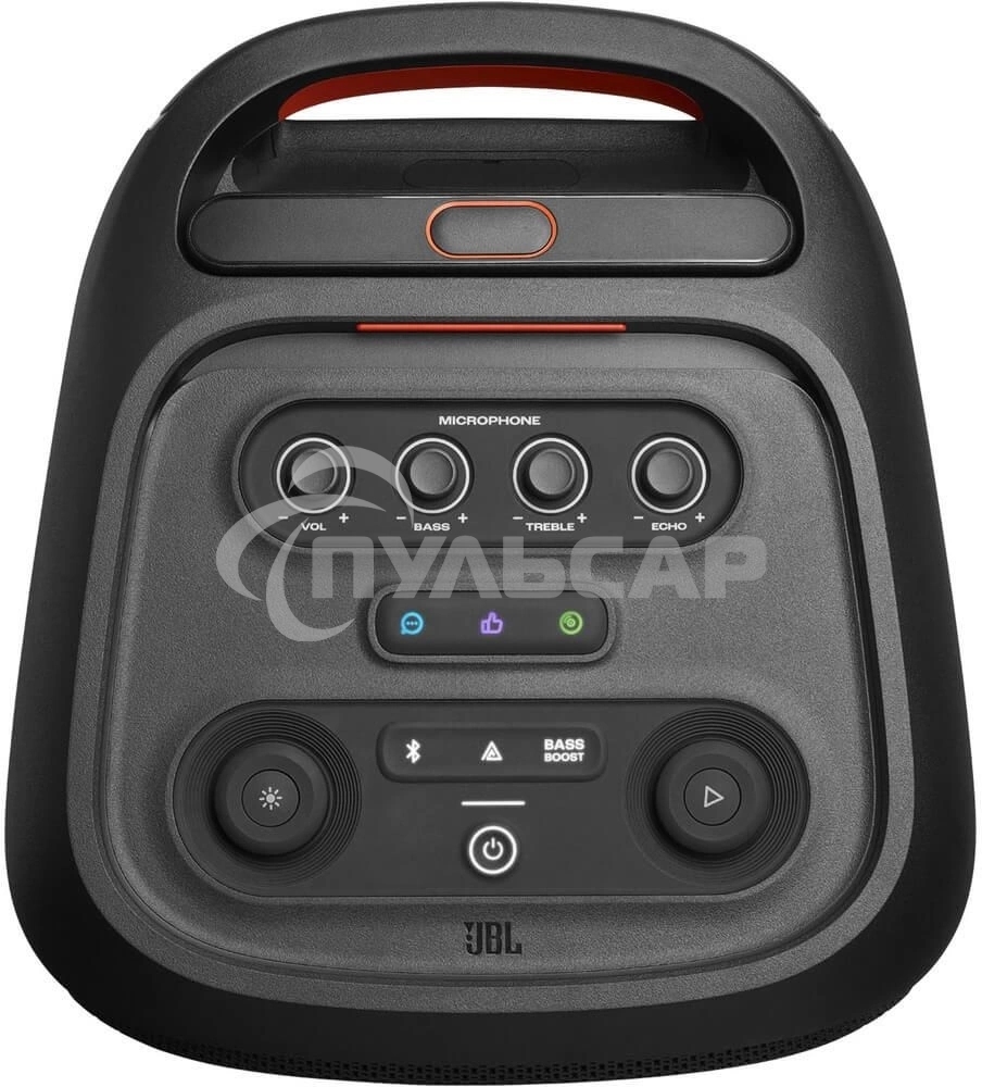 Портативная акустика JBL PartyBox Stage 320 (1.0 2 x 120 Вт, Bluetooth, AUX, USB, 6.3 мм jack, RGB подсветка, IPX4, JBLPBSTAGE320UK)