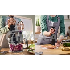 Блендер погружной Bosch MSM4B621, 1000Вт, черный