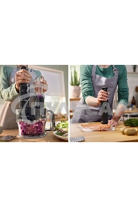 Блендер погружной Bosch MSM4B621, 1000Вт, черный