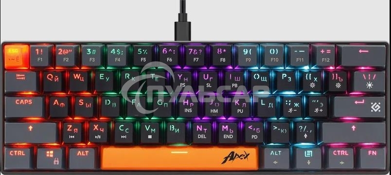 Клавиатура проводная Defender USB APEX GK-002 RU