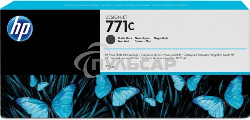 Картридж струйный HP №771C B6Y07A черный матовый для HP DJ Z6200 (775мл)