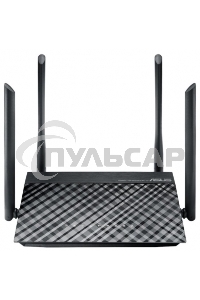 Маршрутизатор беспроводной Asus RT-AC1200 10/100BASE-TX черный (Dual Band)