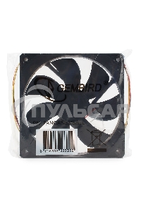 Вентилятор для корпуса Gembird FANCASE3/BALL черный, 120 мм, 2000 об/мин, 38 дБ, 3 pin