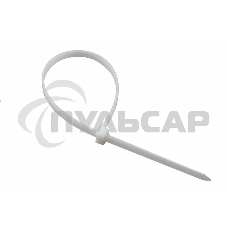 Хомут-стяжка нейлоновая многоразовая Rexant 300x7,5 мм, белая, упаковка 100 шт.