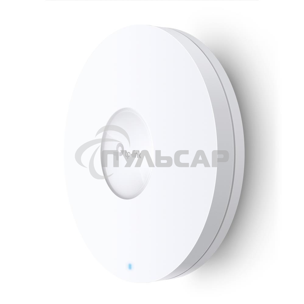 Точка доступа TP-Link 11AX dual-band ceiling access point, up to 1200 Mbit / s at 5 GHz and up to 574 Mbit / s at 2.4 GHz, 1 10/100/1000Mbps LAN port, support PoE 802.3at standard, support BSS coloring, Seamless Roaming, Mesh, Band Steering, Airtime Fairn