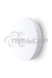 Точка доступа TP-Link 11AX dual-band ceiling access point, up to 1200 Mbit / s at 5 GHz and up to 574 Mbit / s at 2.4 GHz, 1 10/100/1000Mbps LAN port, support PoE 802.3at standard, support BSS coloring, Seamless Roaming, Mesh, Band Steering, Airtime Fairn