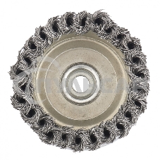 Щетка Matrix для УШМ Heavy Duty, 100 мм, М14, Чашка, крученая проволока 0,5 мм
