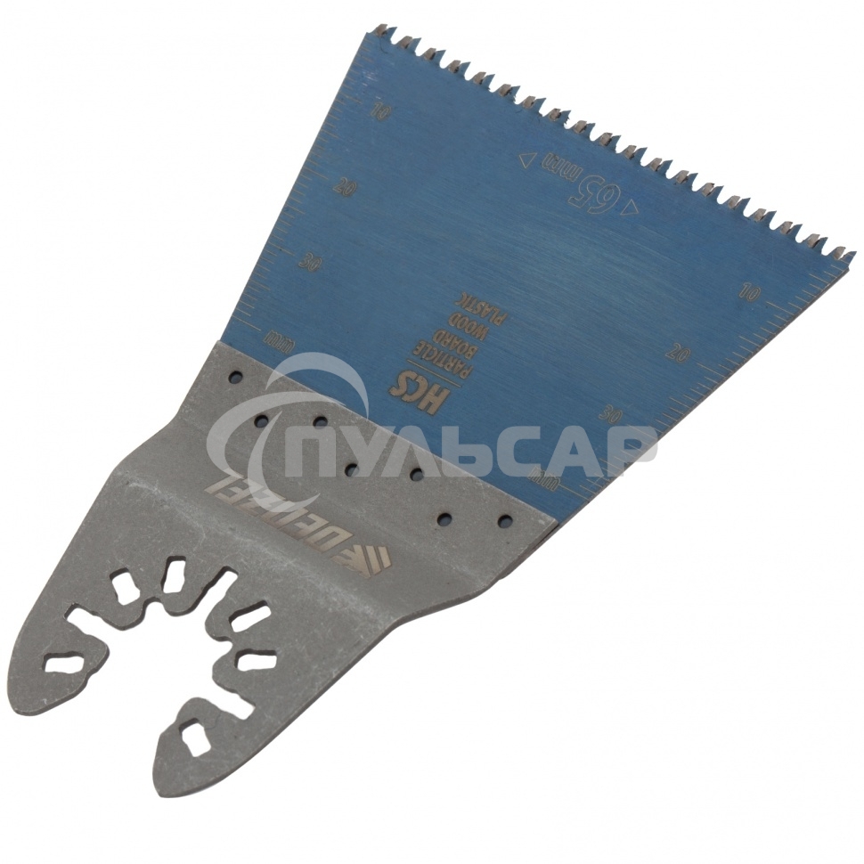 Насадка для МФИ режущая прямая, HCS, по дереву, ламинату, 65 х 1,8 мм, крупный зуб Denzel