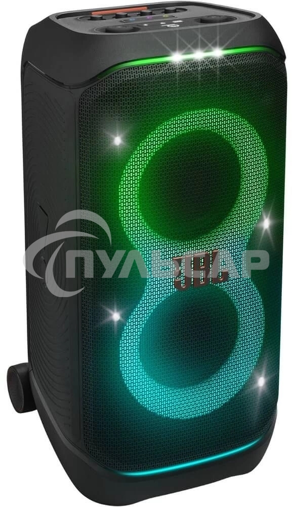 Портативная акустика JBL PartyBox Stage 320 (1.0 2 x 120 Вт, Bluetooth, AUX, USB, 6.3 мм jack, RGB подсветка, IPX4, JBLPBSTAGE320UK)