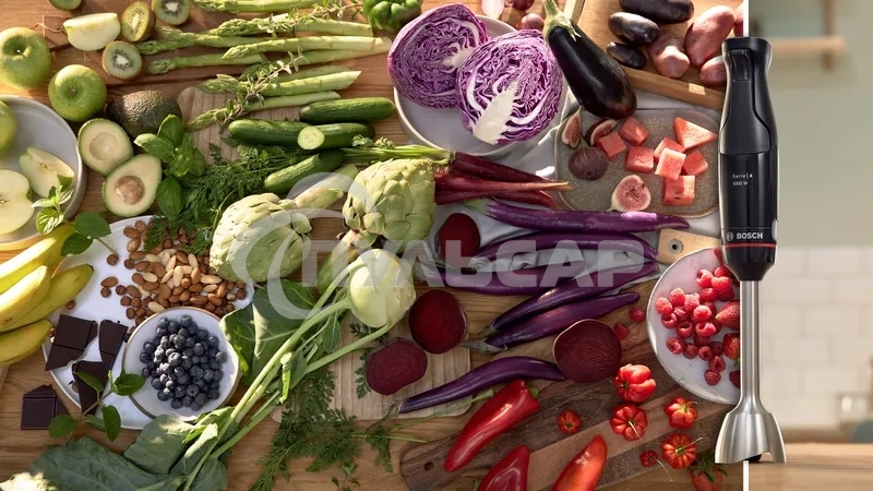 Блендер погружной Bosch MSM4B621, 1000Вт, черный