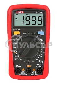 Цифровой мультиметр UNI-T UT131B Напряжение переменного/постоянного тока (250 В); постоянный ток (10А); Сопротивление (20 МОм), ручной диапазон