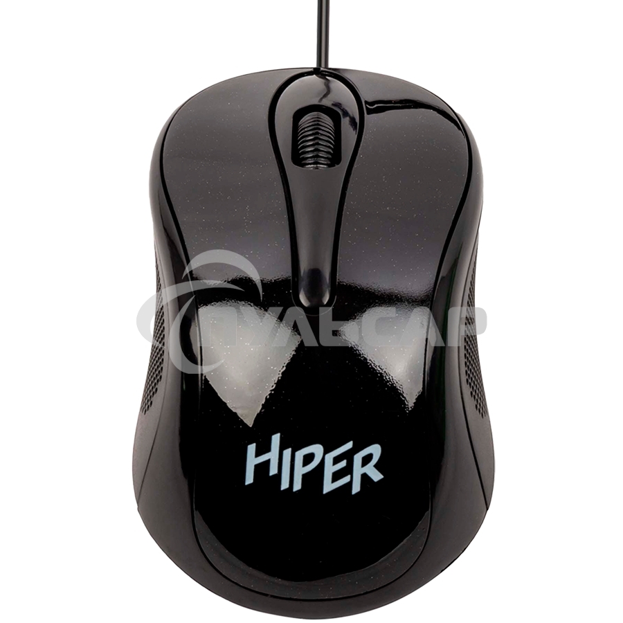 Мышь проводная HIPER HOM-031 черный, 1000 dpi, USB, кнопки - 3