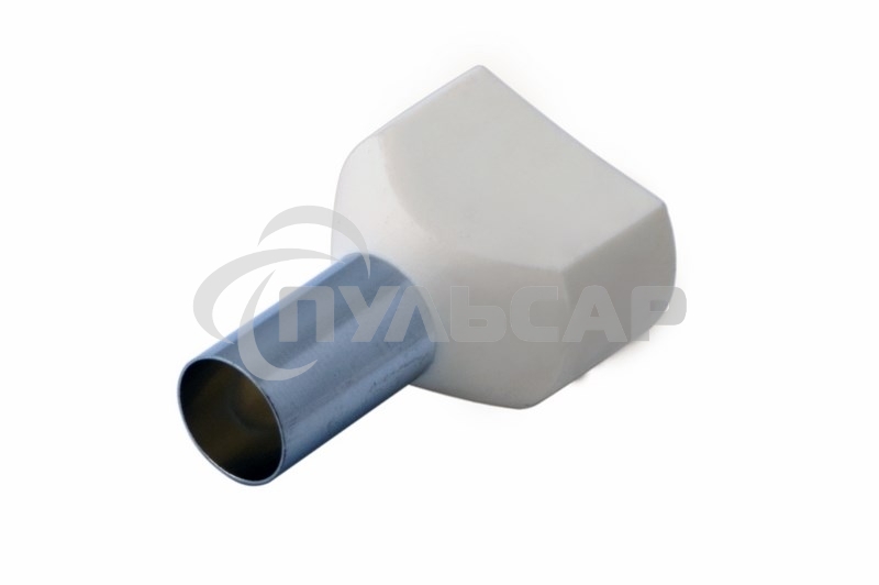 Наконечник штыревой втулочный изолированный F-14 мм 2х16 мм² (НШВи(2) 16-14/НГи2 16-14) слоновая кость Rexant