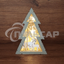 Деревянная фигурка с подсветкой 