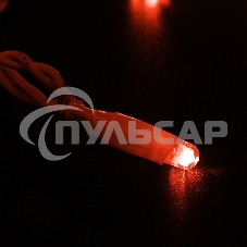 Гирлянда Neon-night Нить 10м, с эффектом мерцания, белый ПВХ, 24В, Красный