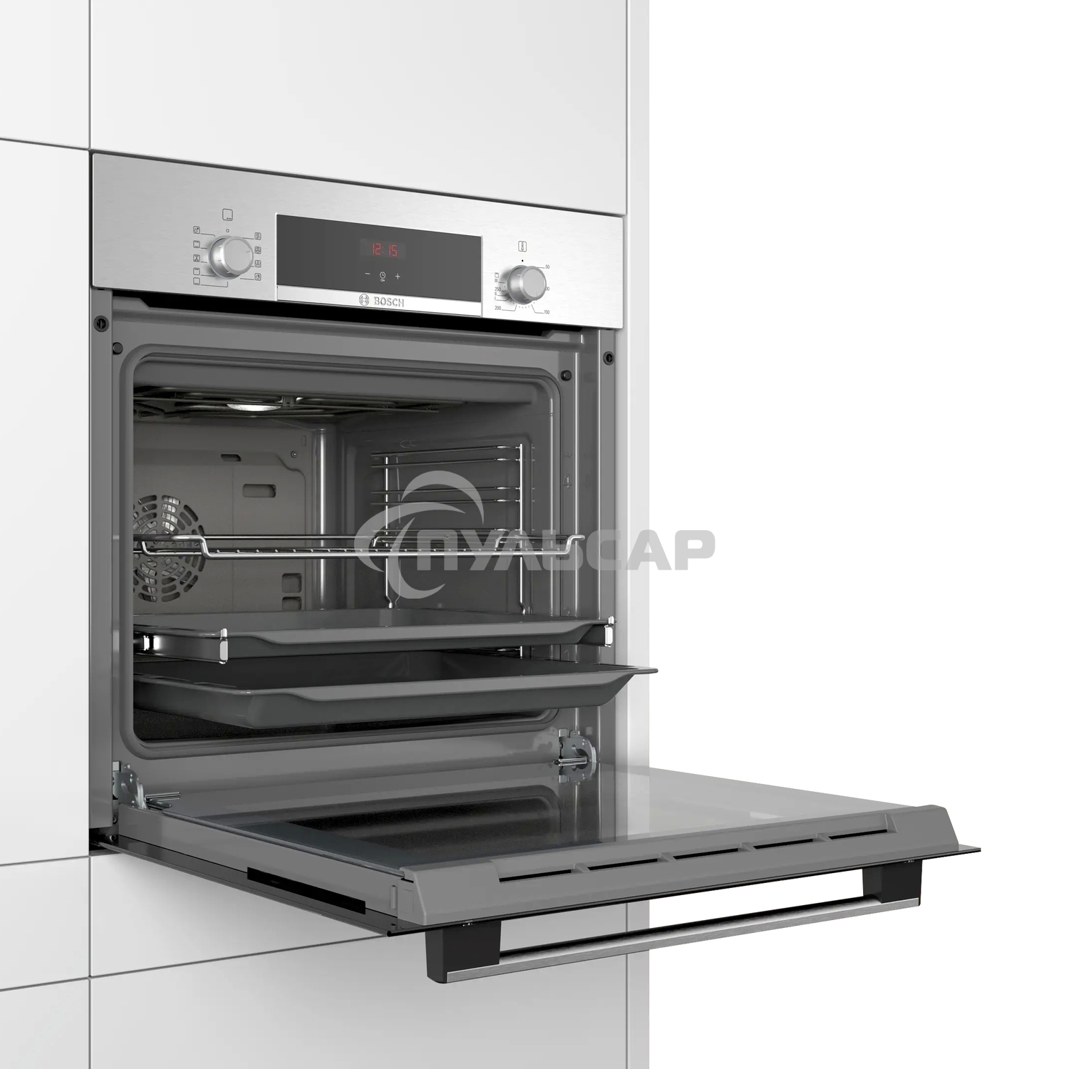 Духовой шкаф электрический Bosch HBF534ES0Q нержавеющая сталь, встраиваемый