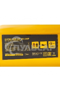 Пила цепная электрическая EDS-2200P, 2,2кВт,поперечная,шина 45см,шаг 3/8, паз 1,3мм, 63зв Denzel