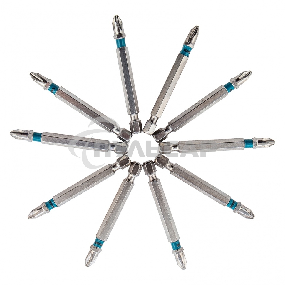 Набор бит GROSS РН2x70, сталь S2, 10шт GROSS 11378