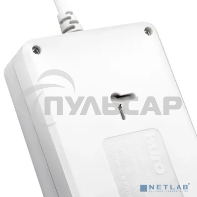 Сетевой фильтр Buro 800SH-1.8-W 1.8м (8 розеток) белый (коробка)