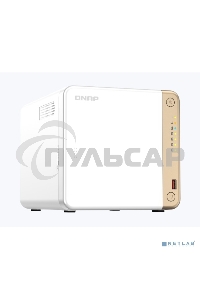 Сетевое хранилище NAS Qnap Original TS-462-4G 4-bay настольный Celeron N4505