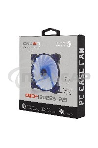 Вентилятор для корпуса Crown CMCF-12025S-1221 черный/синий, 120 мм, 1650 об/мин, 28 дБ, 3 pin