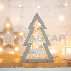 Деревянная фигурка с подсветкой 