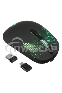 Мышь беспроводная Oklick 636LWC черный, 2400 dpi, радиоканал, USB/USB-C, кнопки - 6