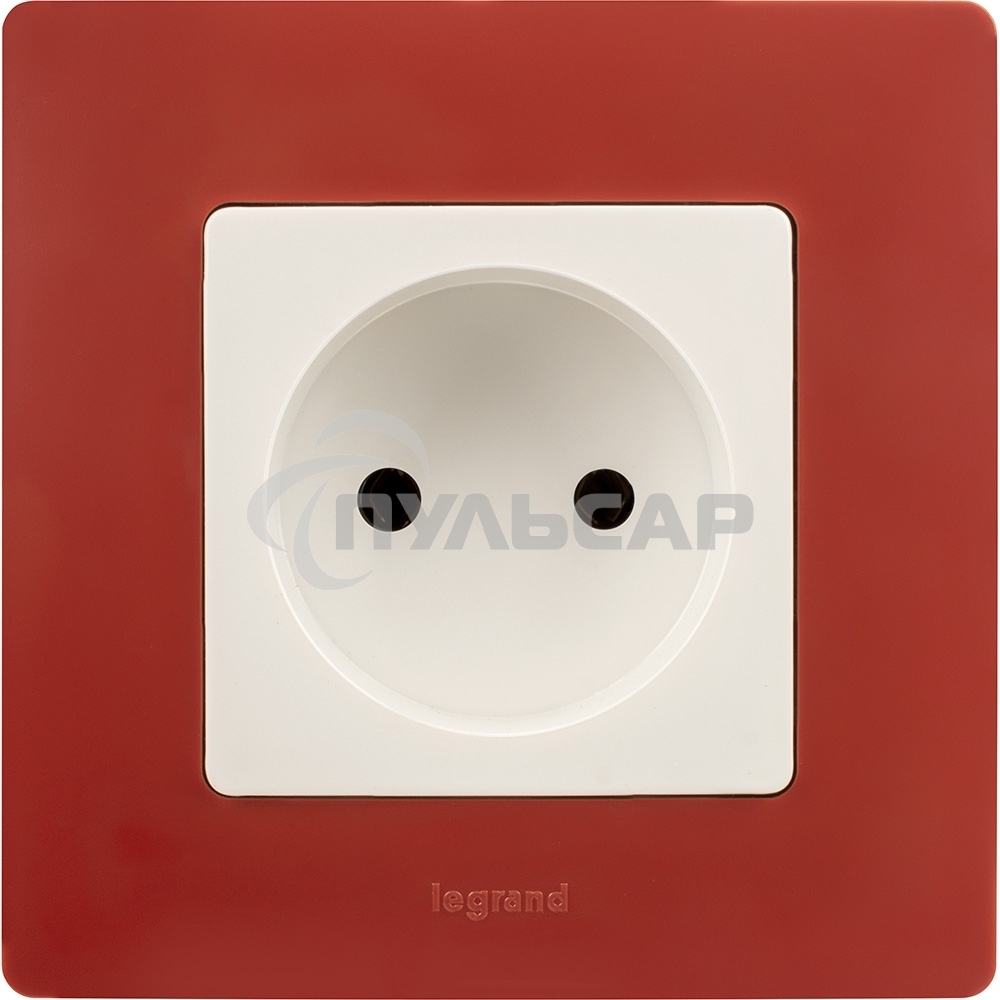 Розетка 2К винты, белый  ETIKA