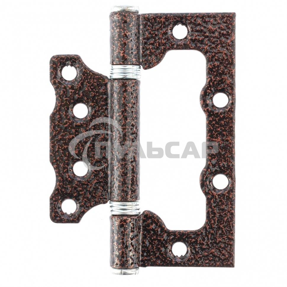 Петля накладная ПНУ-100, антик медь, 4шт. (Металлист) Россия