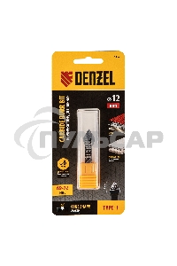 Борфреза по металлу твердосплавная, зенкер 60 град., тип-J, 12 мм Denzel