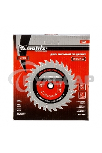 Пильный диск Matrix по дереву, 130x20мм, 24 зуба + кольцо 16/20 Professional