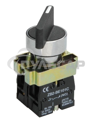 Переключатель LAY5-BJ25 на 2 полож. черный I-O дл. ручка ИЭК BSW70-BJ-2-K02