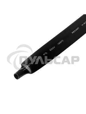 Трубка термоусаживаемая ТУТ 15,0/7,5мм, черная, упаковка 50 шт. по 1м, PROconnect