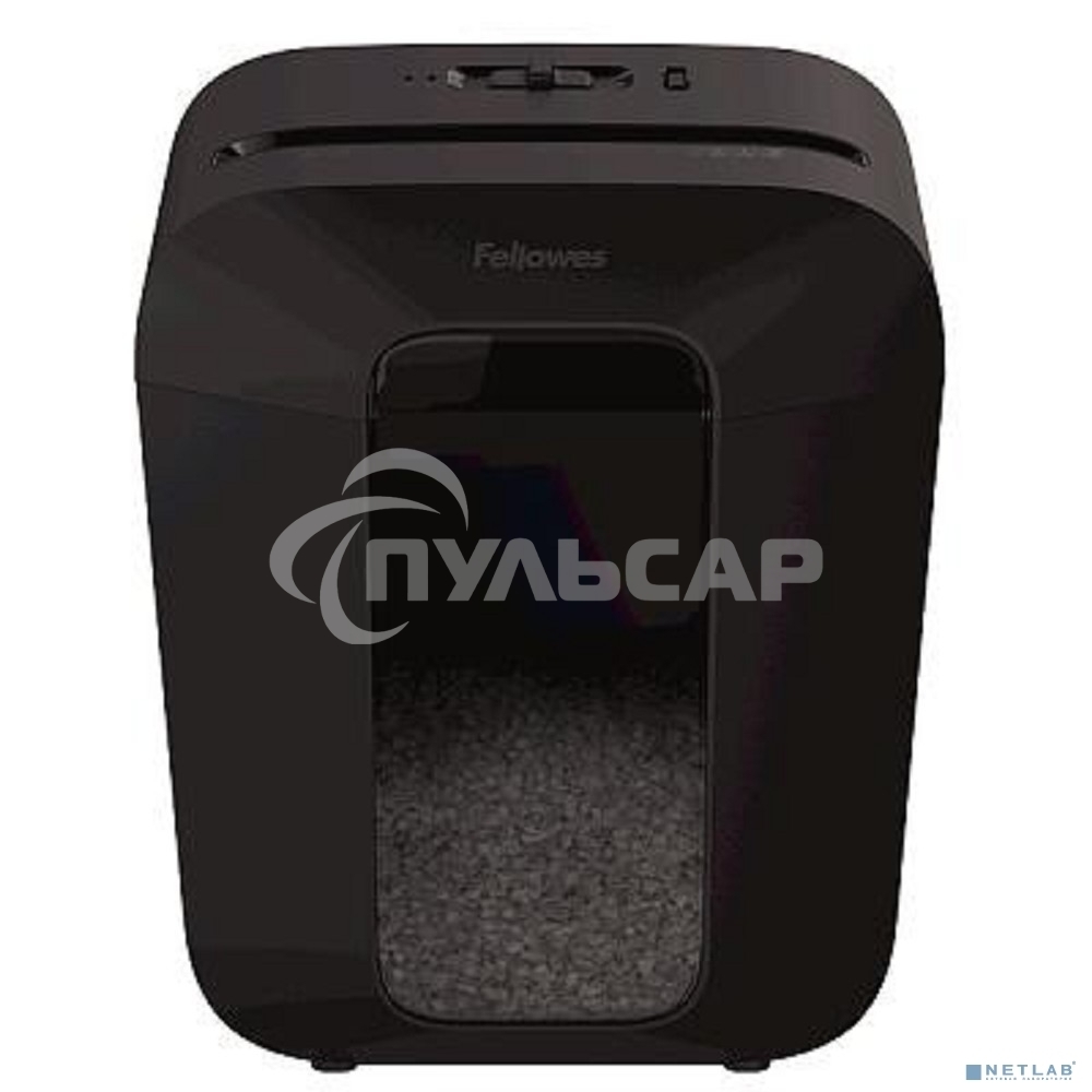 Шредер Fellowes PowerShred LX41 черный (секр.P-4)/перекрестный/8лист./17лтр./скрепки/скобы/пл.карты