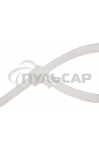 Хомут-стяжка нейлоновая многоразовая Rexant 200x7,5 мм, белая, упаковка 100 шт.