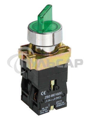 Переключатель LAY5-BK2365 на 2 полож. зел. ИЭК BSW90-BK-2-K06