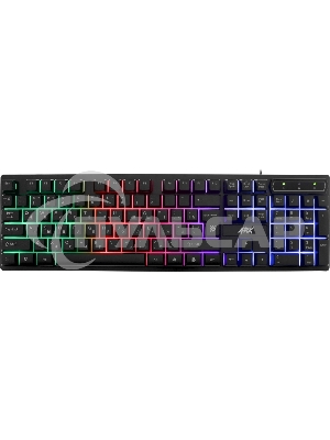 Клавиатура проводная Defender Arx GK-196L RU, USB, черный