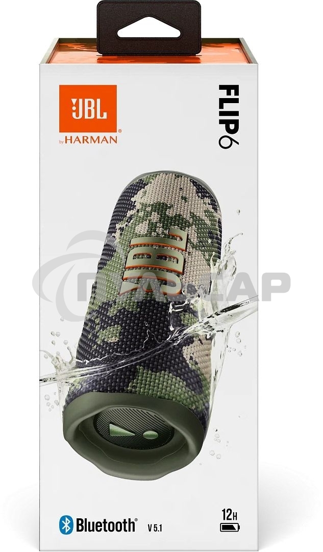 Портативная акустика JBL Flip 6, камуфляж