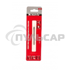 Сверло по керамической плитке и стеклу Matrix, 4 мм, цилиндрический хвостовик