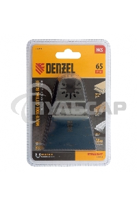 Насадка для МФИ режущая прямая, HCS, по дереву, ламинату, 65 х 1,8 мм, крупный зуб Denzel