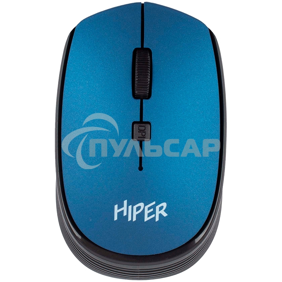 Мышь беспроводная HIPER HOMW-083 синий, 1600 dpi, радиоканал, USB, кнопки - 4