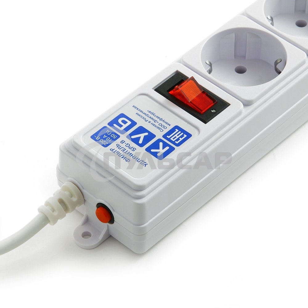 Сетевой фильтр Powercube SPG-B-15-WHITE 5м (5 розеток) белый (коробка)