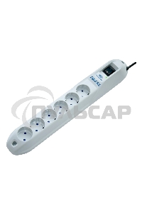 Сетевой фильтр Pilot GL 6 розеток (5 евро + 1 без заземления) 3 м Surge protector Pilot GL 6 outlets (5 euro + 1 without ground) 10A / 2.2kVt, 3m