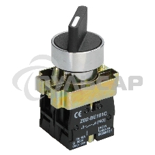 Переключатель LAY5-BD25 на 2 полож. черный I-O станд. ручка ИЭК BSW60-BD-2-K02