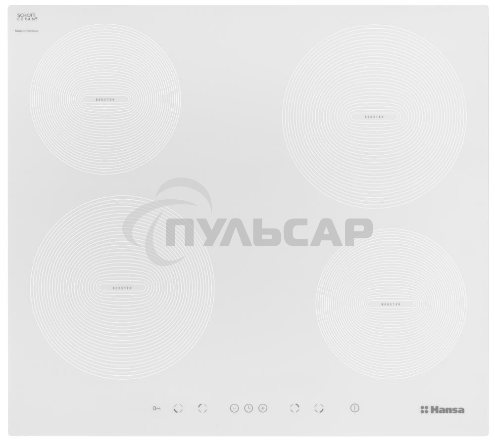 Индукционная варочная панель Hansa BHIW68308 белый