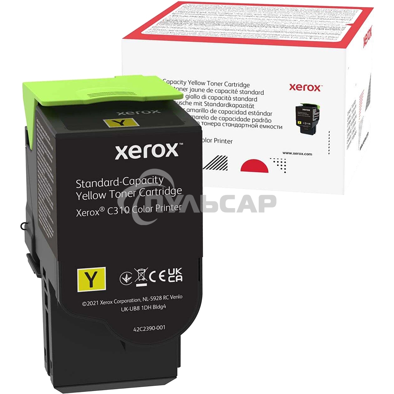 Картридж лазерный XEROX C310 желтый 2K (006R04363)