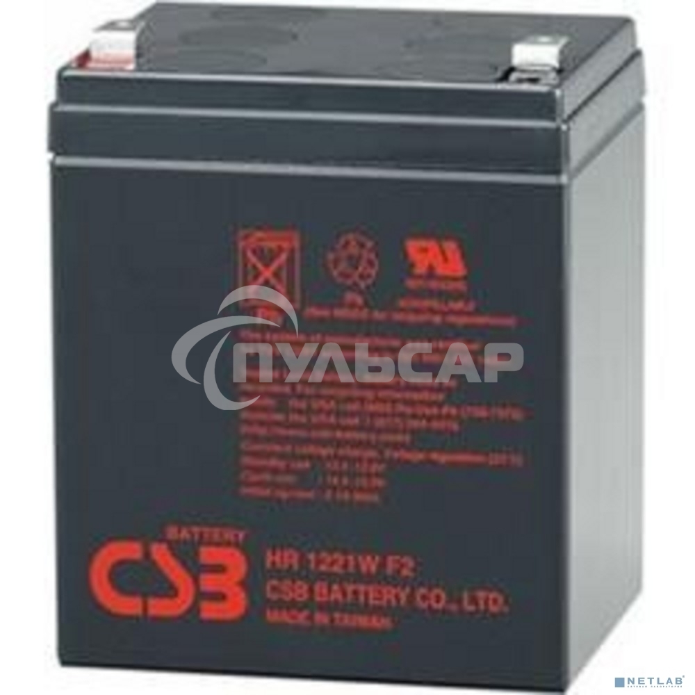 Батарея CSB HR 1221W (12V, 5Ah) F2