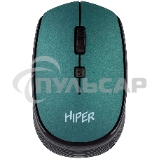 Мышь беспроводная HIPER HOMW-084 зеленый, 1600 dpi, радиоканал, USB, кнопки - 4