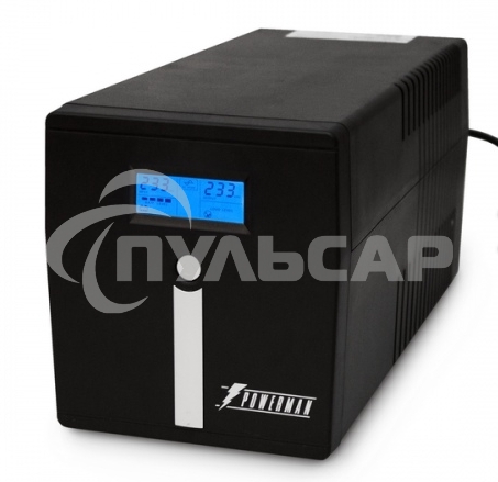 Источник бесперебойного питания Powerman Smart Sine 1500VA/1050W, 220V, Line-Interactive, LCD, Tower, Out: 4xShuko, черный*SmartSine1500