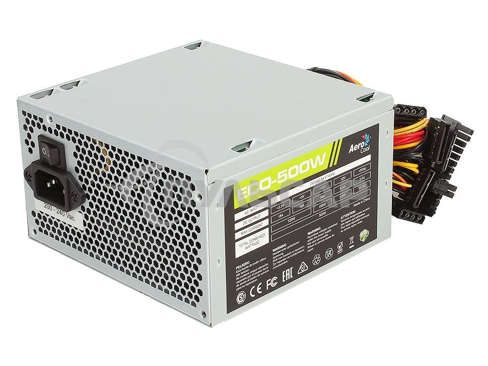 Блок питания Aerocool / Formula ECO-500W, 500Вт, 120мм, серый